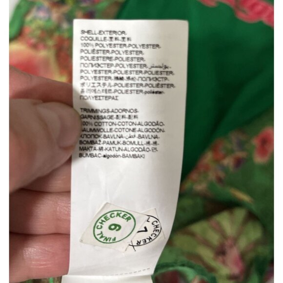 Desigual Green Floral Island Boho Blouse Women's Size S - Picture 9 of 11